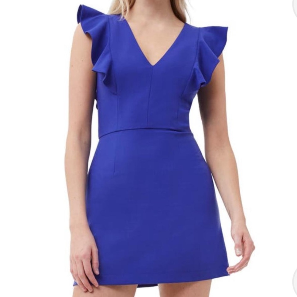 French connection blue Cameron dress size 8